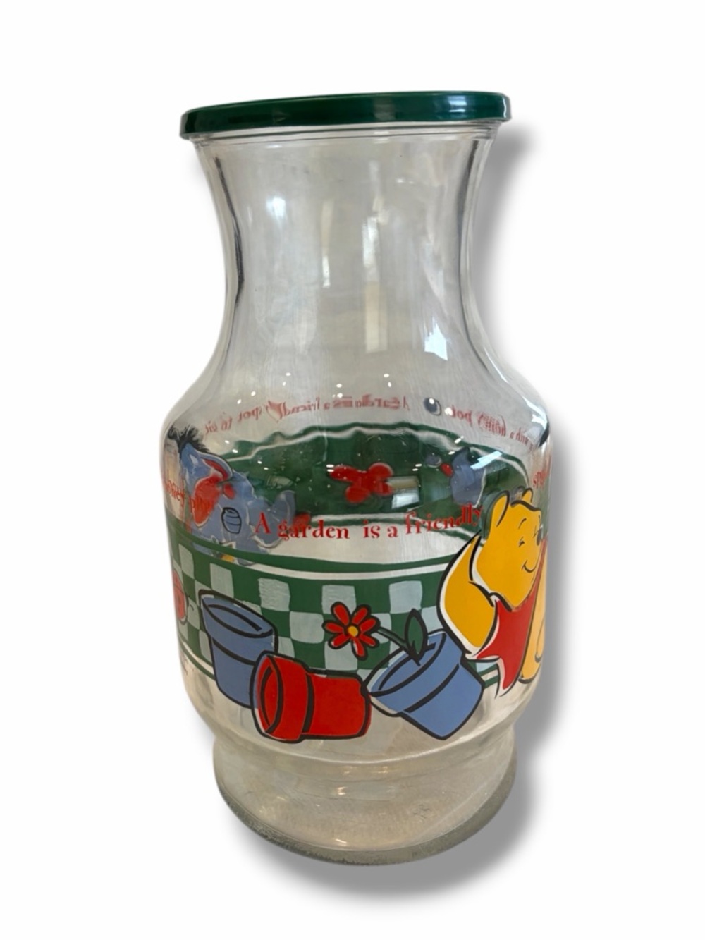 Winnie the Pooh Glass Juice Pitcher - Anchor Hocking - Picture 5 of 7